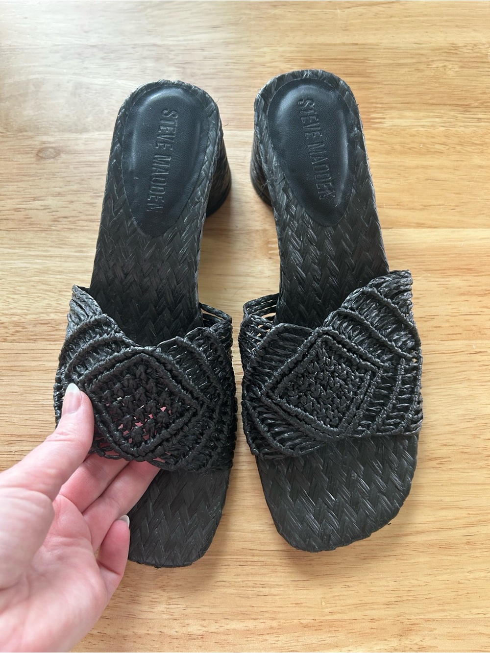 Steve Madden Hadyn Macrame Woven Sandals 7.5 - Picture 10 of 13
